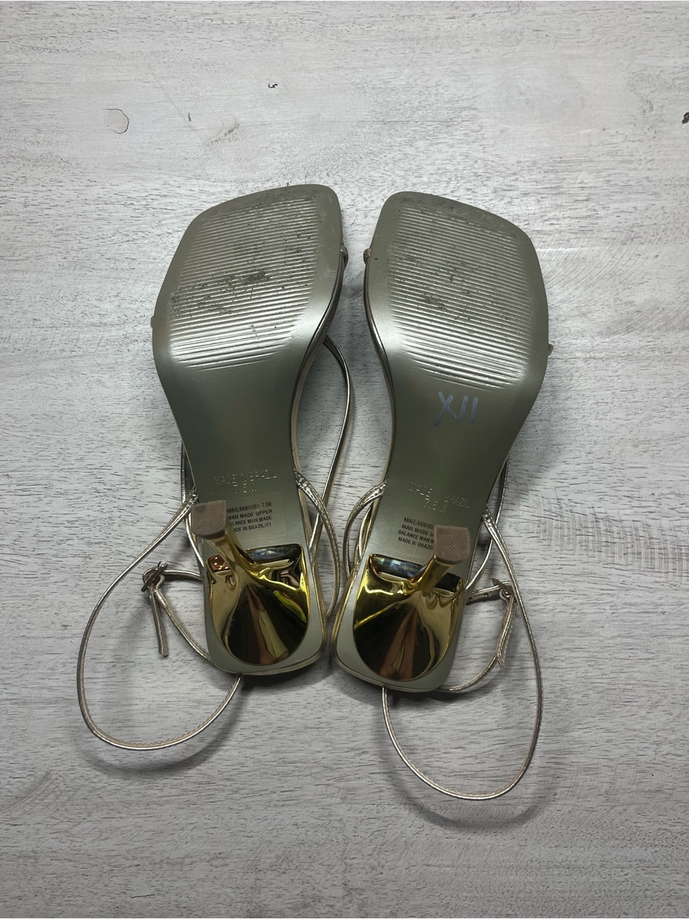 Steve Madden Annie Heels in Champagne - Picture 6 of 6